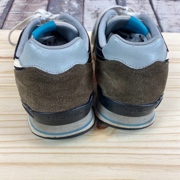 Diesel Industry Denim Division Vtg Grey Blue Shoes - Picture 4 of 8